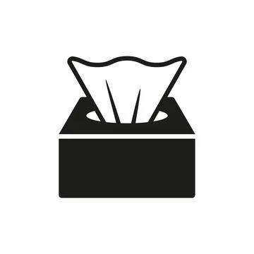Tissue icon vector basic design simple Stock Illustration