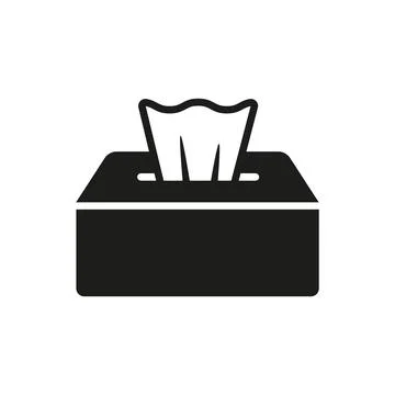 Tissue icon vector basic design simple Stock Illustration