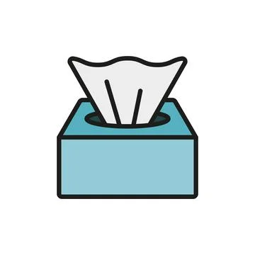 Tissue icon vector basic design simple Stock Illustration