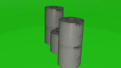 Tissue paper bundle with green background 3 Illustrazione stock