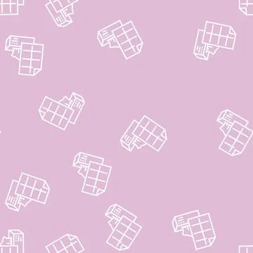 Tissue paper line seamless pattern Stock Illustration