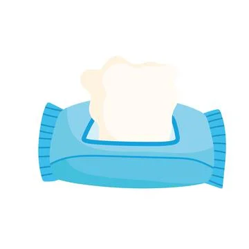 Tissue paper in pack icon isolated style white background Illustrazione stock