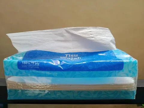 Tissue paper sheet package Foto stock