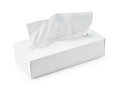 Tissue paper on a white background Stock Photos