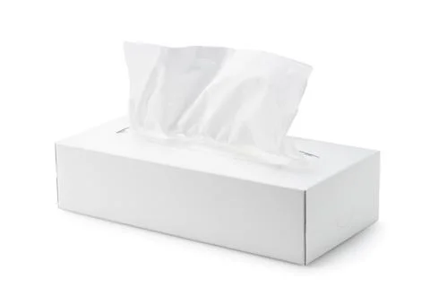 Tissue paper on a white background Stock Photos