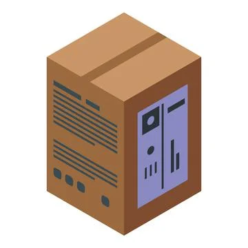 Tissue parcel icon, isometric style 스톡 일러스트