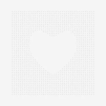 Tissue Template design with heart shape vector illustration Illustrazione stock