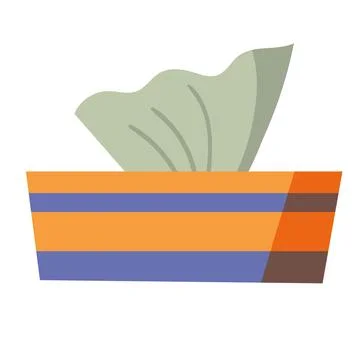 Tissues box pack Illustrazione stock