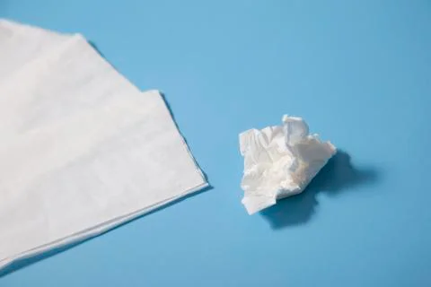 Tissues for nose on background Stock Photos