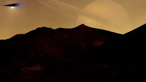Titan Flyover Video stock 143938073