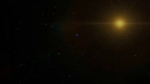 Titan Moon of Saturn Solar Eclipse of Sun Stock Footage 84961176
