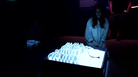 "Titanic: The Artifact Exhibition", press screening, Linköping, Sweden Stock Footage 242580599