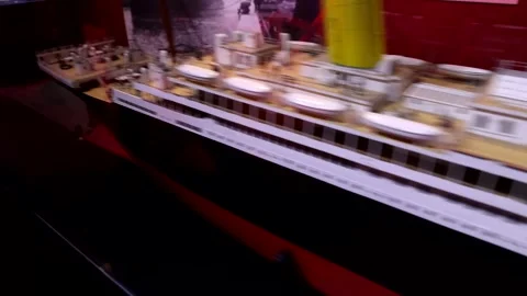 "Titanic: The Artifact Exhibition", press screening, Linköping, Sweden Stock Footage 242580614