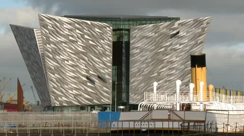 Titanic Belfast Museum Stock Footage 10902606