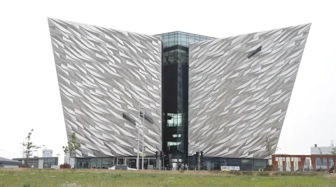 Titanic Belfast Museum Stock Footage 65049743