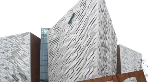 Titanic Belfast Museum Stock Footage 65049764