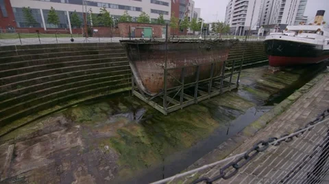 Titanic Belfast Museum. SS Nomadic HMS Titanic tender Stock-Footage 65049840