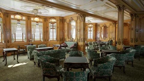 Titanic First Class Lounge Stock Illustration