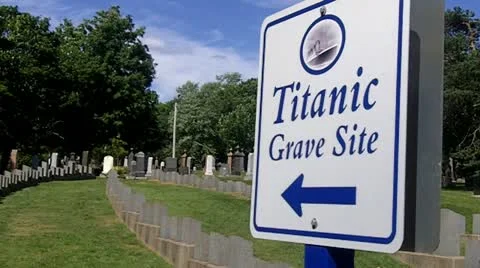 Titanic Grave Site 1 Stock Footage