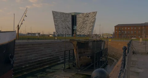Titanic Museum Area In Shot Sequence Stock Footage 119986809