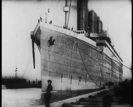 Titanic Original Historical Cleaned 5 - Belfast -Circa April 1912 Stock Footage 36267437