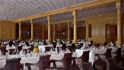 Titanic Second Class Dining Room Stock Illustration