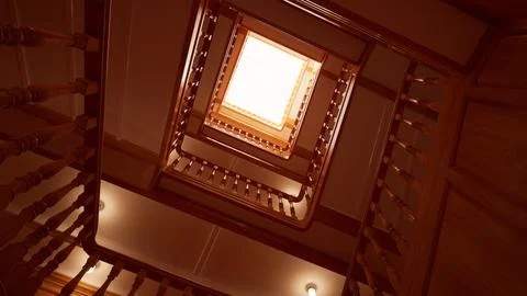 Titanic Second Class Staircase Stock Illustration