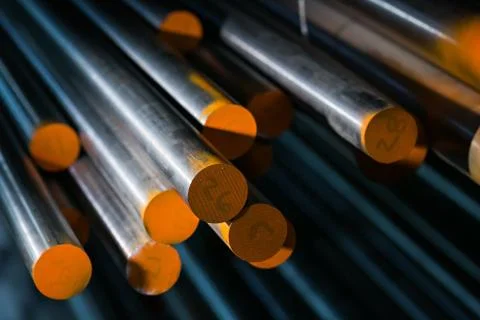 Titanium Bars and Rods Stock Photos
