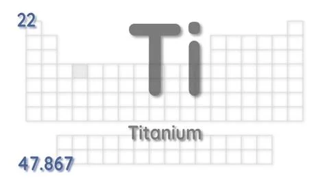 Titanium chemical element  physics and chemistry illustration backdrop イラスト素材