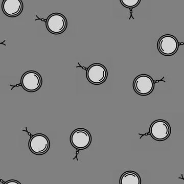 Titanium cookware ultralight trekking vector seamless pattern Stock Illustration