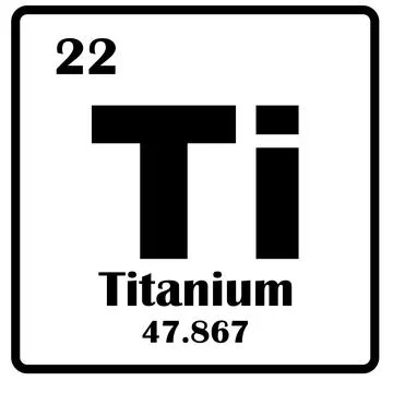Titanium Element icon Stock Illustration