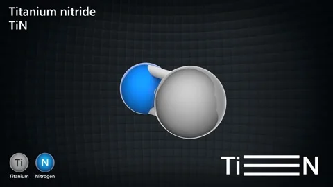 Titanium nitride (TiN). Seamless loop. Video stock 154118688