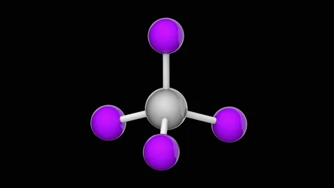 Titanium tetraiodide (TiI4). Seamless loop. RGB + Alpha (Transparent) channel Stock Footage 154118674