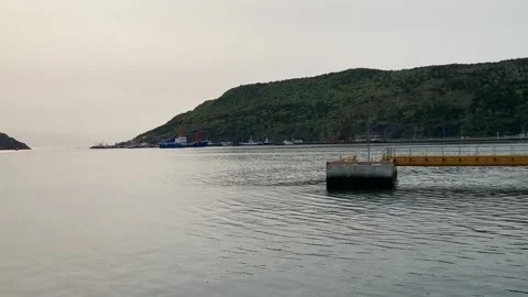 Titan’s main support ship returns to harbour following fatal implosion Stock-Footage 244525243
