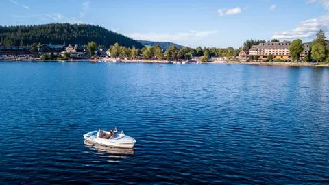 Titisee Boating 库存照片