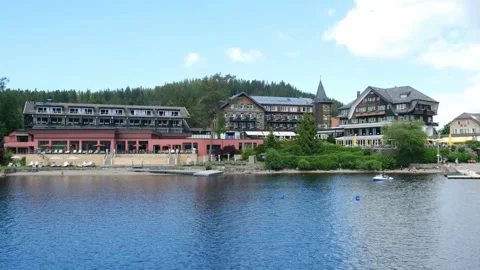 Titisee Lake Waterfront Stock Footage 197823464