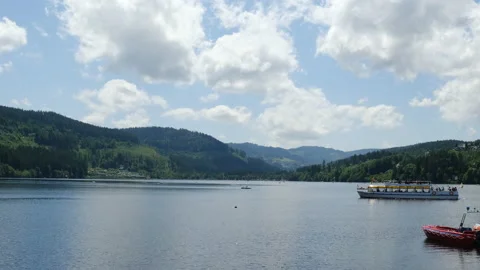 Titisee Panning Timelapse Video stock 197375437