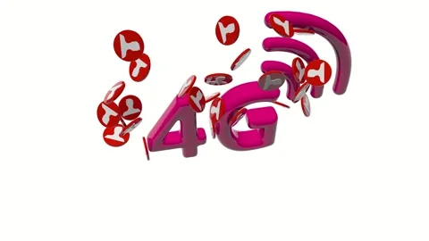 Title: 3D rendering of 5G network. High speed internet connection. Stock Footage 256571895