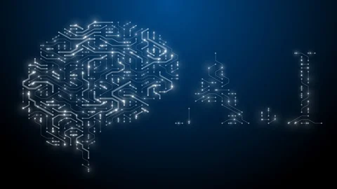 Title AI Artificial intelligence big data machine deep learning Stock Footage 109466465