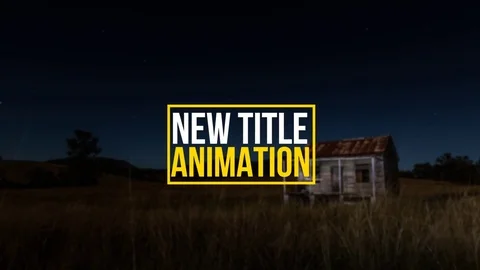 Title Animation Stock After Effects