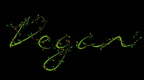 Title animation of growing vine Stock Footage 61364216