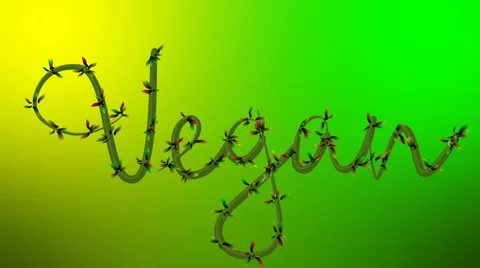 Title animation of growing vine Stock Footage 61367935