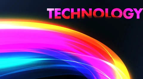 Title animation for technology Stock Footage 61734755