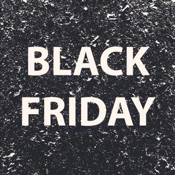 Title black friday on marble texture background. Vector illustration. Stock Illustration