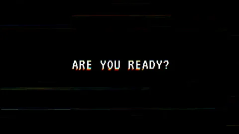 Title game are you ready glitch text. Dynamic motion video game Stock Footage 313370919