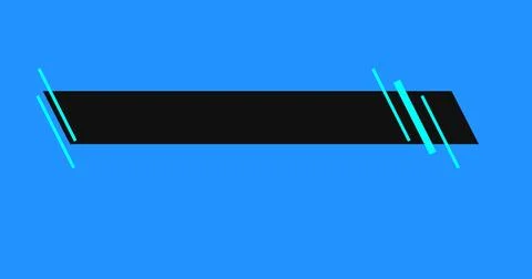 Title infographic banner lower third animation. News headline broadcast set.. Stock Illustration