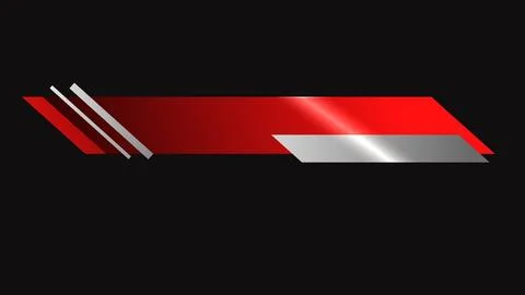 Title infographic banner lower third animation. News headline broadcast set.. Stock Illustration