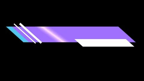 Title infographic banner lower third animation. News headline broadcast set.. Stock Illustration