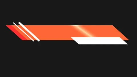 Title infographic banner lower third animation. News headline broadcast set.. Stock Illustration