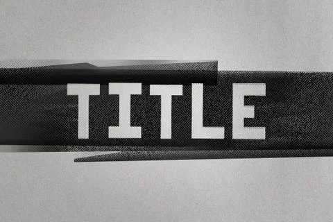 Title Ink on Paper Background Stock Illustration